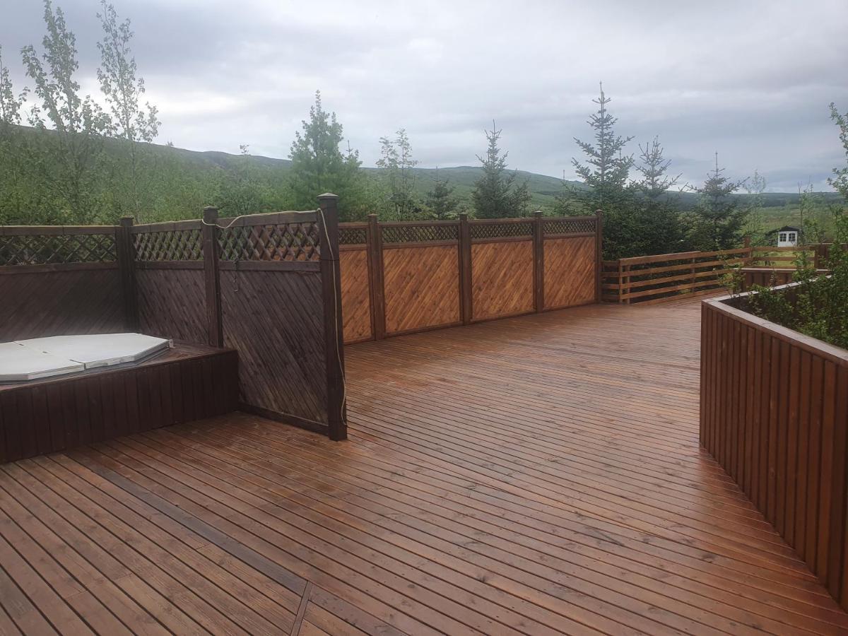 Golden Circle Cabin, Hot Tub Villa Geysir Exterior photo